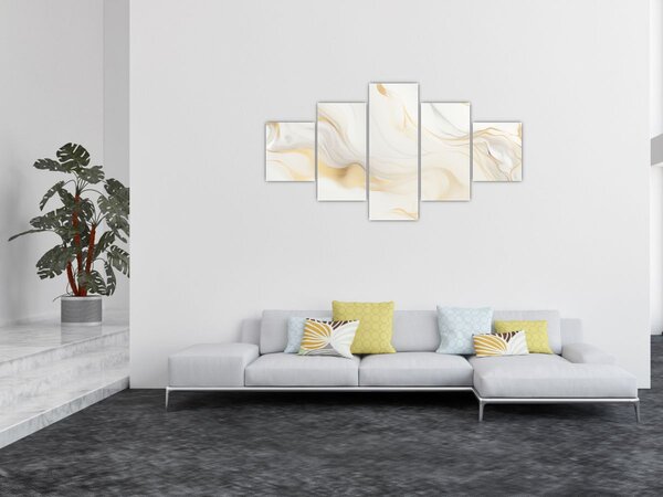 Obraz - Abstrakce s dekorem (125x70 cm)