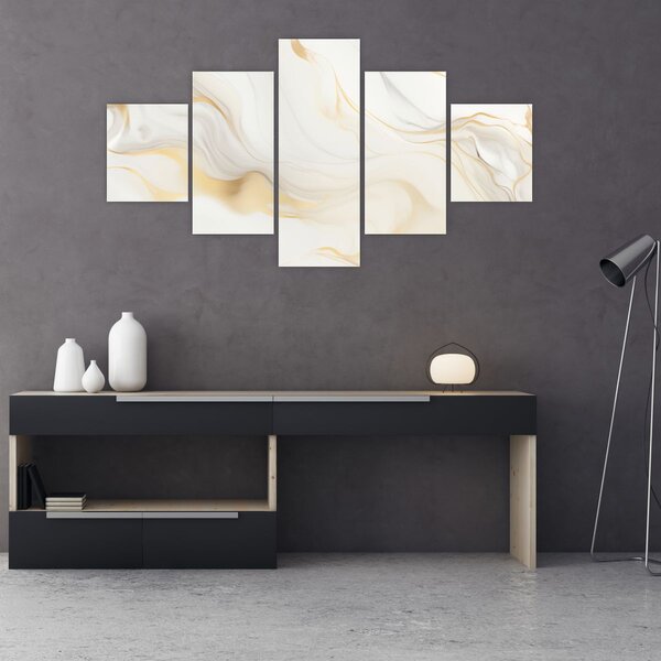 Obraz - Abstrakce s dekorem (125x70 cm)