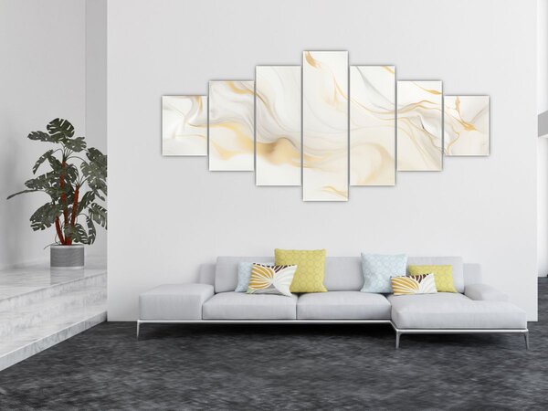 Obraz - Abstrakce s dekorem (210x100 cm)