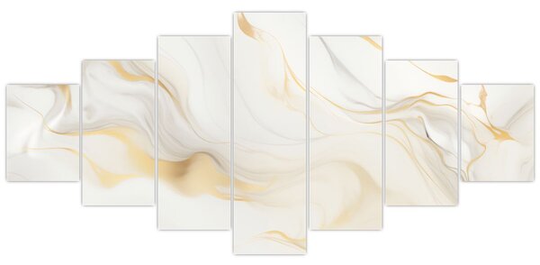 Obraz - Abstrakce s dekorem (210x100 cm)