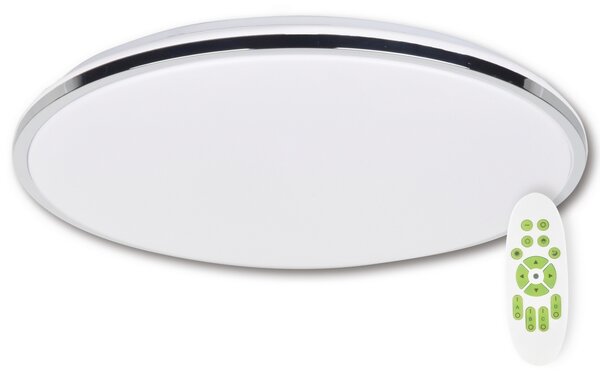 Stropní LED svítidlo SILVER KXL RC bílá/chrom