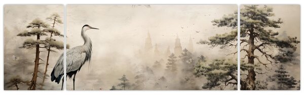 Obraz - Kreslená krajina (170x50 cm)