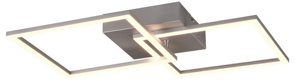 Stropní LED svítidlo TRAIL stříbrná, šířka 45 cm