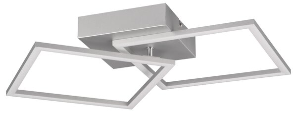 Stropní LED svítidlo TRAIL stříbrná, šířka 45 cm