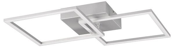 Stropní LED svítidlo TRAIL stříbrná, šířka 45 cm