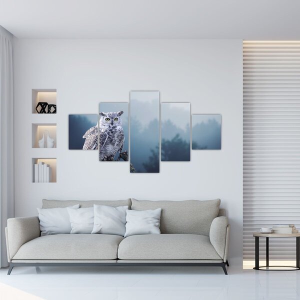 Obraz - Sova sněžná (125x70 cm)