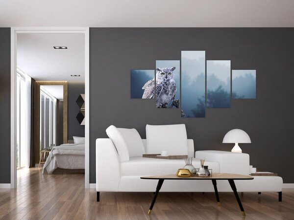 Obraz - Sova sněžná (125x70 cm)