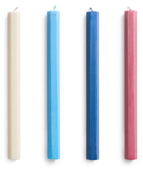 HAY Svíčky Hexagon Candle set 4ks, marine