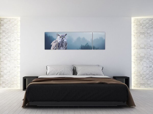 Obraz - Sova sněžná (170x50 cm)
