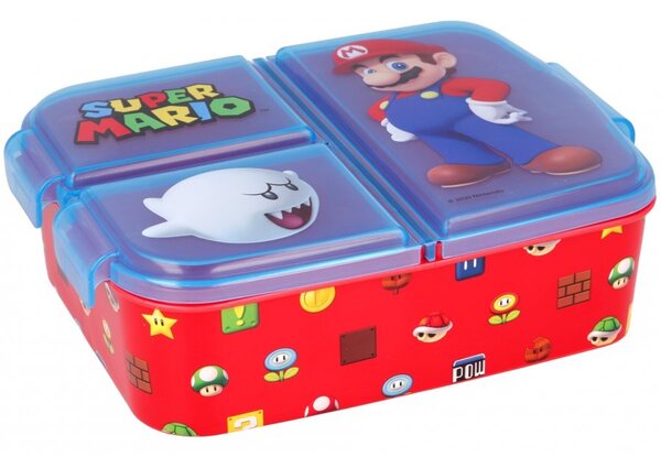 Multibox na svačinu Super Mario se 3 přihrádkami