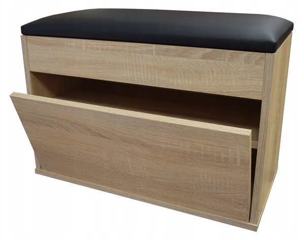 Botník s sedákem TopGreen 24 60 x 45 x 30 cm dub sonoma