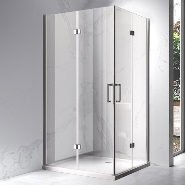 BPS-koupelny Obdélníkový sprchový kout KZ13A 100x90 chrom/transparent + vanička ST04A bílá