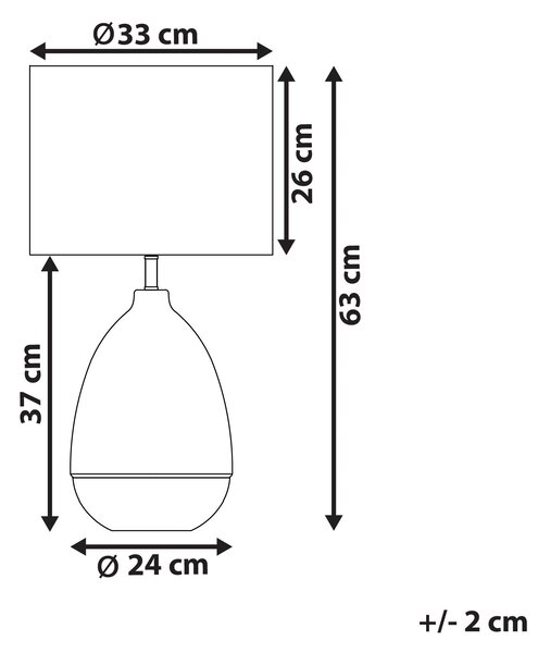 Stolní lampa OKARI Sklo Bílá
