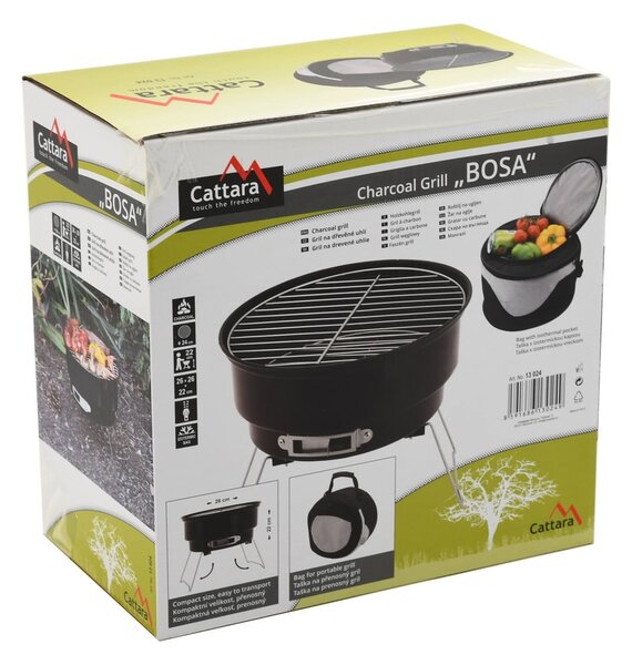 Gril na dřevěné uhlí ø 26 cm Bosa - Cattara