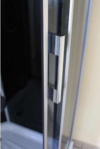 BPS-koupelny Hydromasážní box WSH1304 90 Černý, 90x90