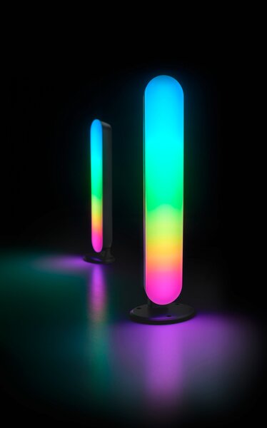 Set 2ks LED RGB lamp GAME černá