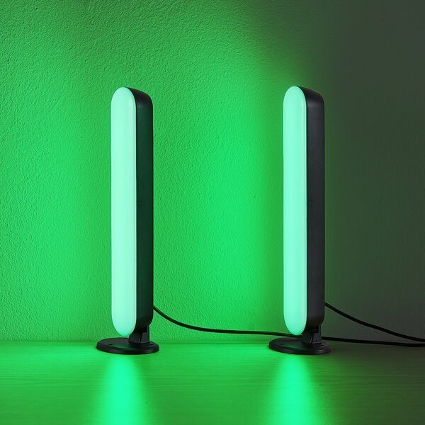 Set 2ks LED RGB lamp GAME černá