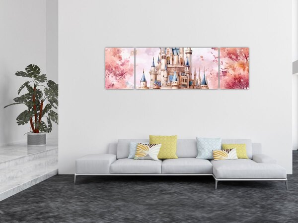 Obraz - Pohádkový zámek (170x50 cm)