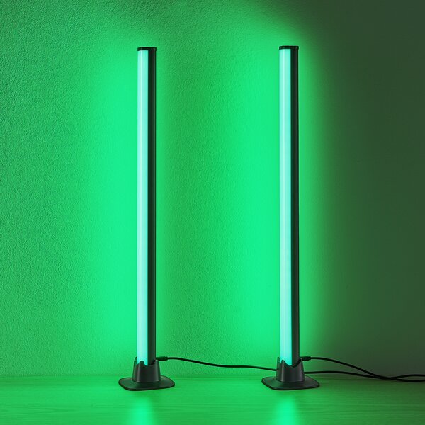 Set 2ks LED RGB lamp BOY černý kov
