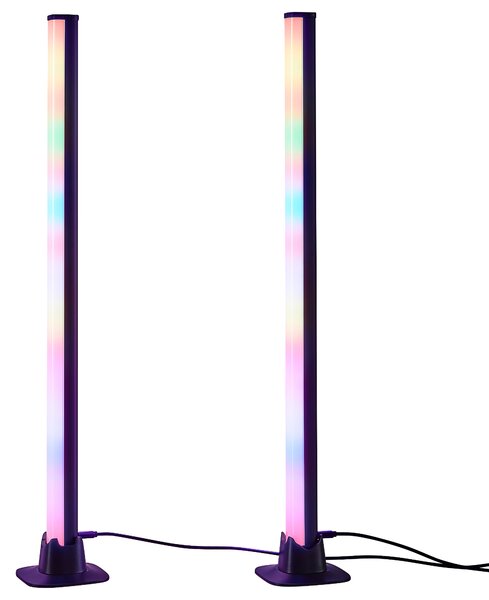 Set 2ks LED RGB lamp BOY černý kov