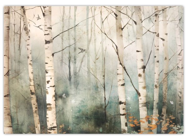 Obraz - Kresba lesního vzoru (70x50 cm)