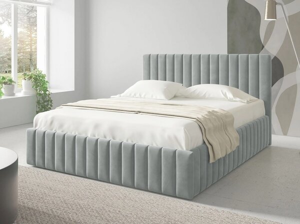 - Manželská postel s úložným prostorem 180x200 ONANCOK 1 - šedá