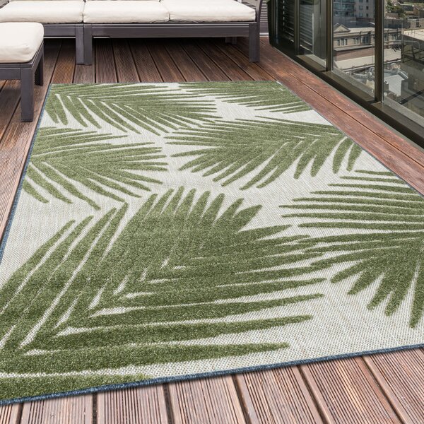 Ayyildiz, Kusový koberec Bahama 5155 Green – na ven i na doma, 80x250, zelená, chodba / předsíň