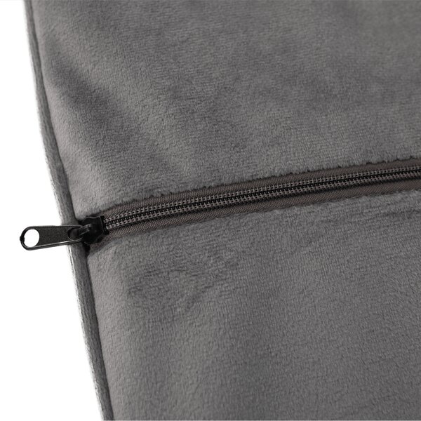KONDELA Designové křeslo, šedá Velvet látka, ZIRKON