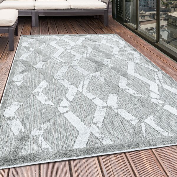 Ayyildiz, Kusový koberec Bahama 5158 Grey – na ven i na doma, 80x250, šedá, chodba / předsíň