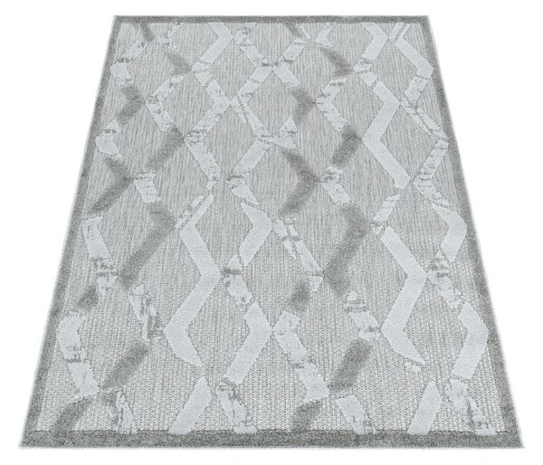 Ayyildiz, Kusový koberec Bahama 5158 Grey – na ven i na doma, 80x250, šedá, chodba / předsíň