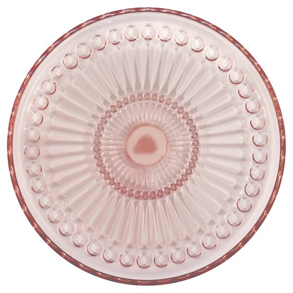 Skleněný talíř Alice Pale Pink 18,5 cm
