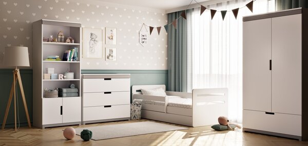 Kocot kids Dětská postel Tomi bílá, varianta 80x140, bez šuplíků, bez matrace
