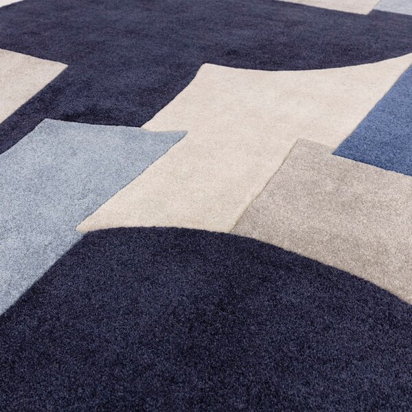 Modrý ručně tkaný koberec z recyklovaných vláken 200x290 cm Romy – Asiatic Carpets