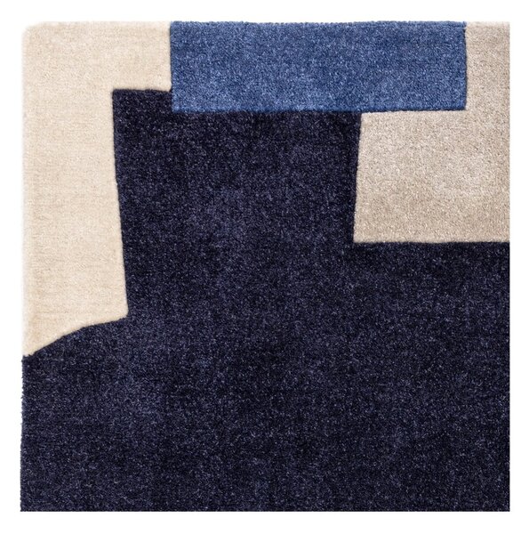Modrý ručně tkaný koberec z recyklovaných vláken 200x290 cm Romy – Asiatic Carpets