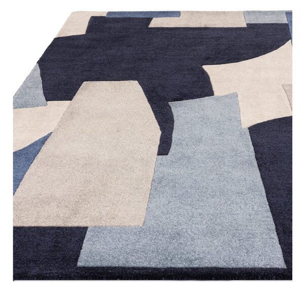 Modrý ručně tkaný koberec z recyklovaných vláken 200x290 cm Romy – Asiatic Carpets
