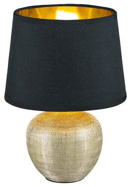 Stolní lampa LUXOR černá/stříbrná