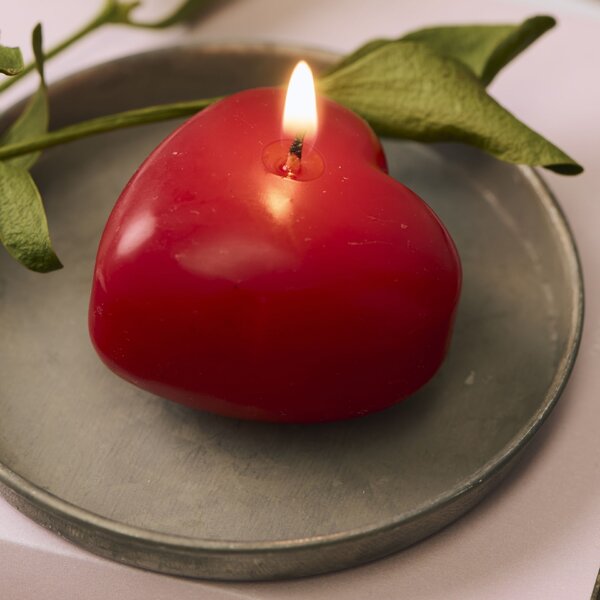 Svíčka Red Heart-Shaped