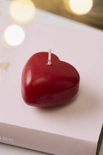 Svíčka Red Heart-Shaped