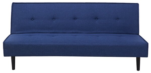 Modrá čalouněná rozkládací pohovka pro 3 osoby VISBY