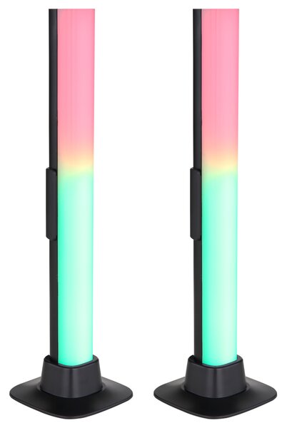 Set 2ks LED RGB lamp POLLIVER černá