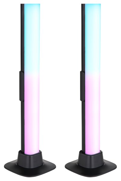 Set 2ks LED RGB lamp POLLIVER černá
