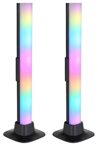 Set 2ks LED RGB lamp POLLIVER černá