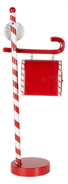 Kovová dekorační vánoční schránka na dopisy Letters to Santa – 20x12x51 cm