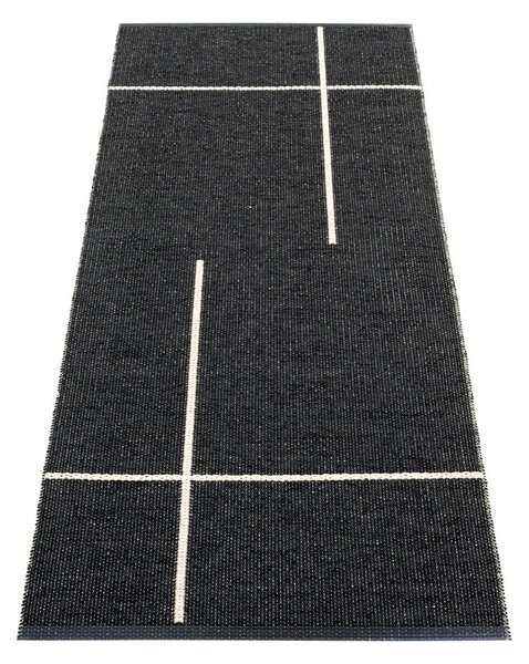 Černý vnitřní a venkovní běhoun 70x180 cm Fred Black – Pappelina