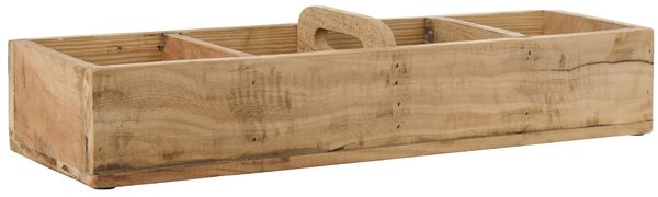 Dřevěný box s uchem Unique 60 cm – 4 přihrádky