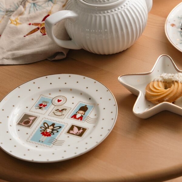 Porcelánový talíř Xmas Letter White Ø 20,5 cm