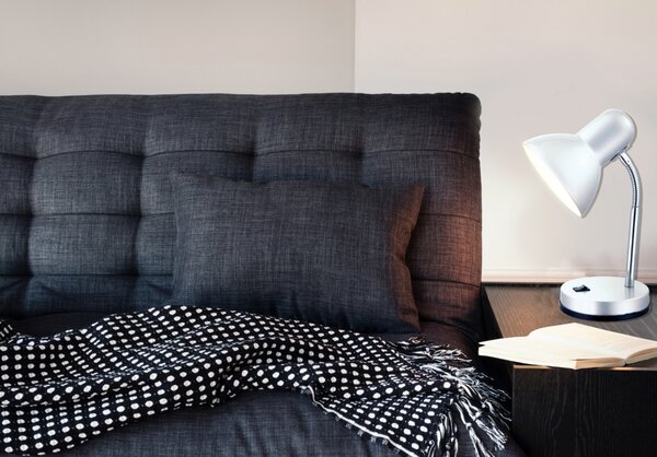 Stolní lampa BASIC stříbrná