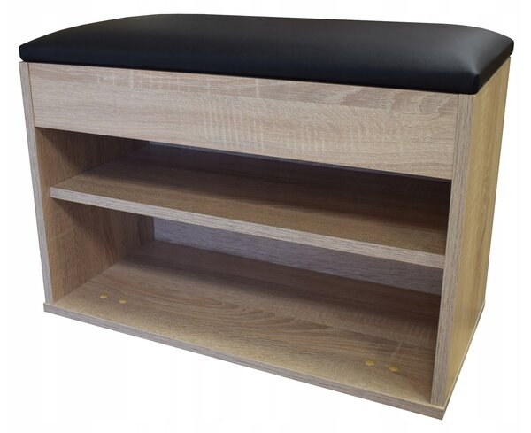 Botník s sedátkem Green Meble 60 x 45 x 30 cm dub sonoma
