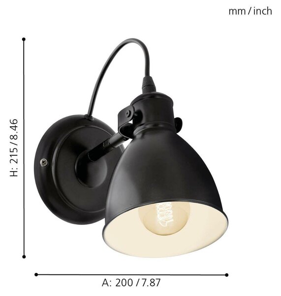EGLO Nástěnné svítidlo PRIDDY 49468