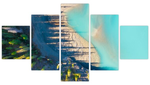 Obraz - Pohled na jezero (125x70 cm)
